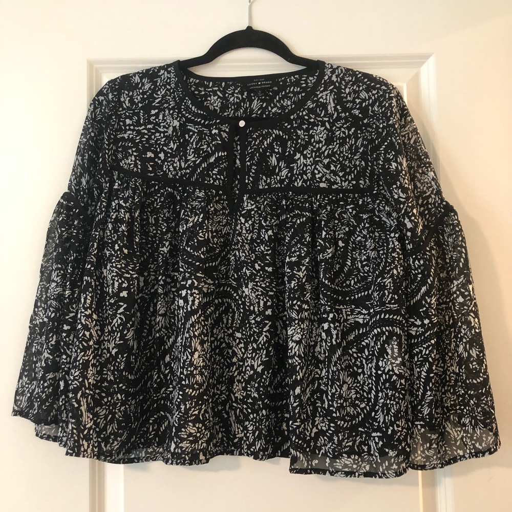 Lucky brand flowy work shirt 🍀